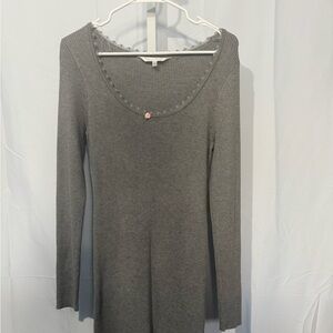Riley & James Gray Long Sleeve Sweater Dress Size XL